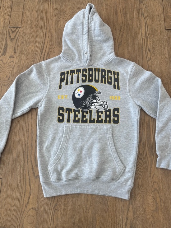 Junk Food Clothing Jackets & Blazers - Pittsburgh Steelers Hoodie XS Junk Food NFL Gray Pullover Football Sweatshirt